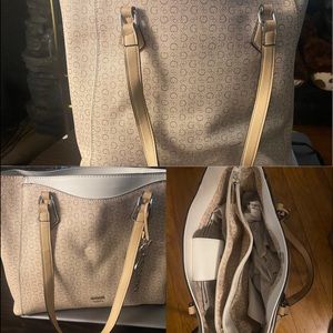 Large leather shoulder bag